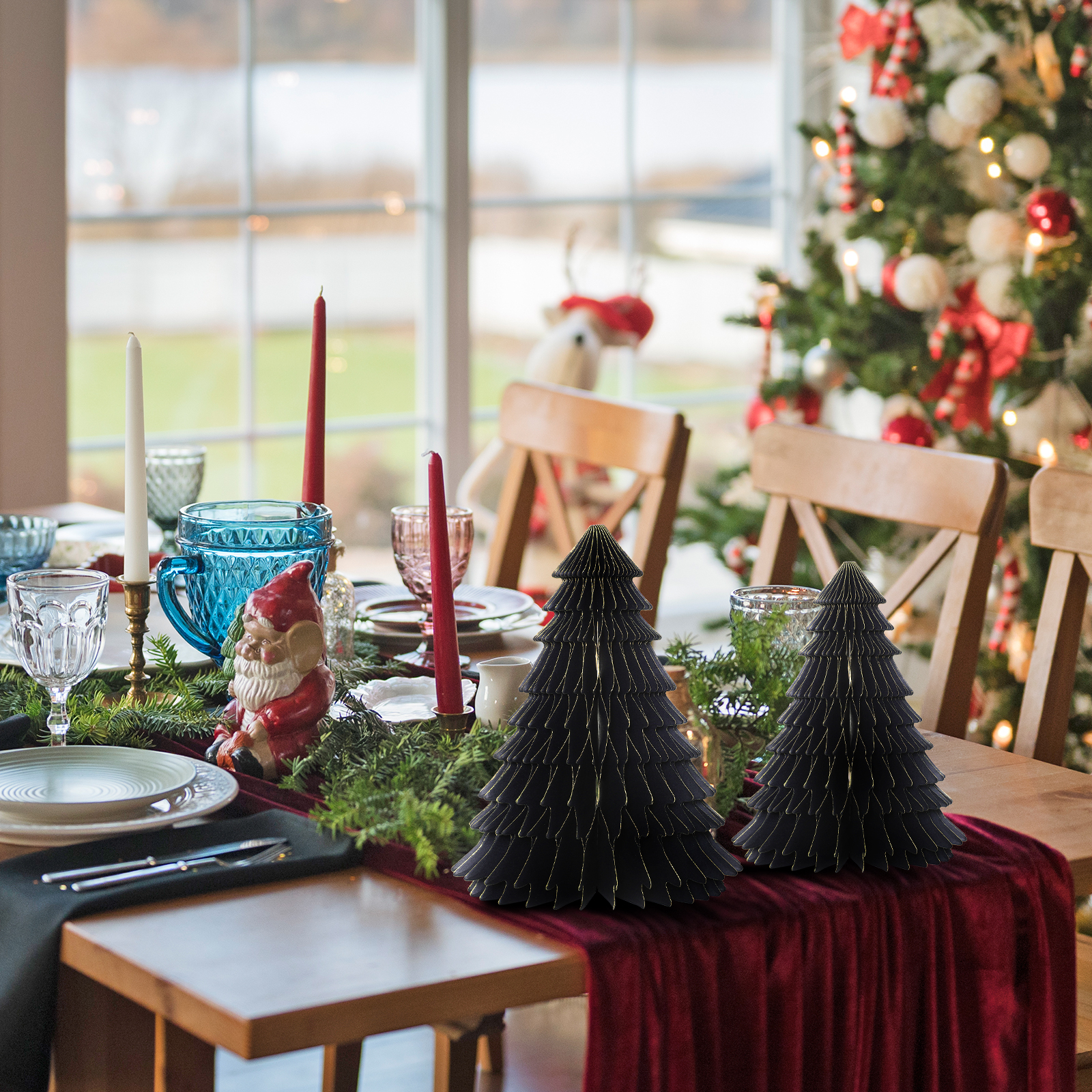 Black Honeycomb paper Tree ornaments-02.jpg